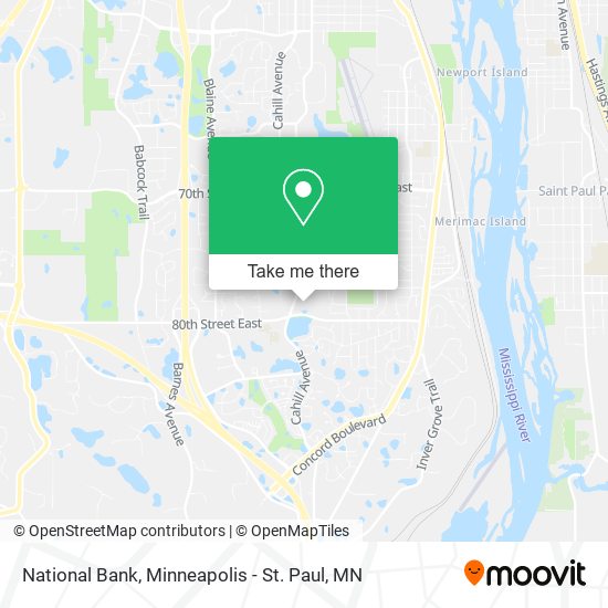 National Bank map