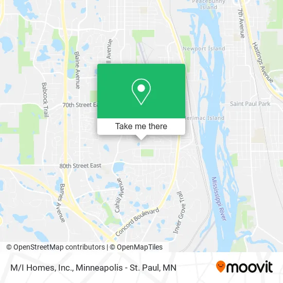 M/I Homes, Inc. map