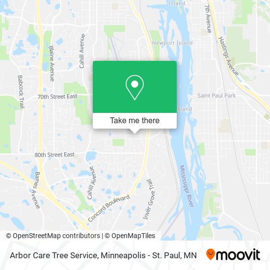 Arbor Care Tree Service map
