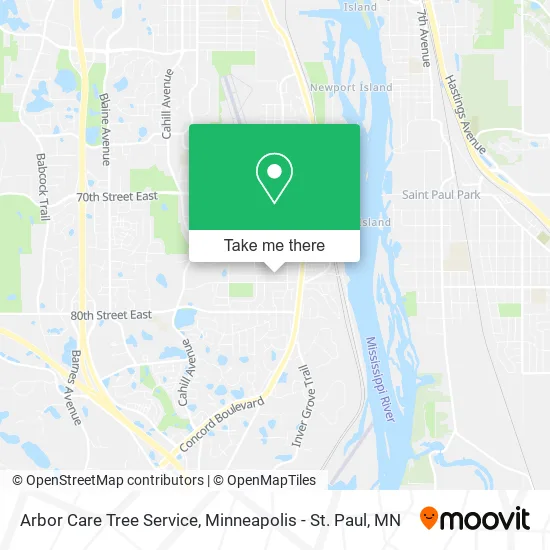 Arbor Care Tree Service map