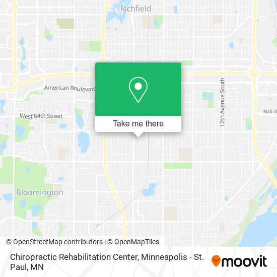 Chiropractic Rehabilitation Center map