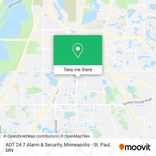 Mapa de ADT 24 7 Alarm & Security
