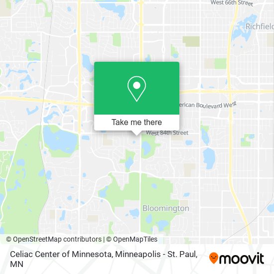 Mapa de Celiac Center of Minnesota