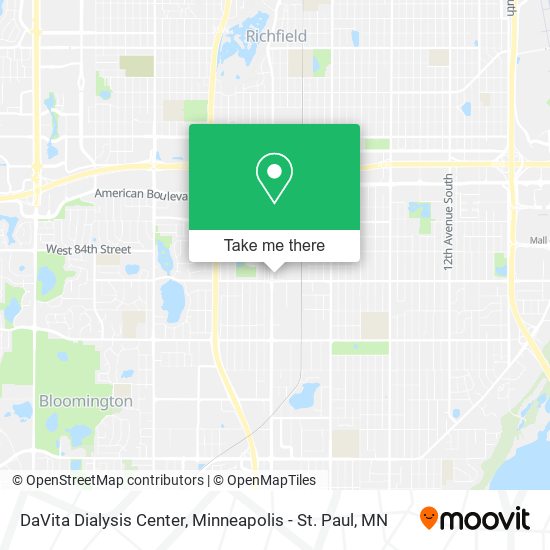 DaVita Dialysis Center map