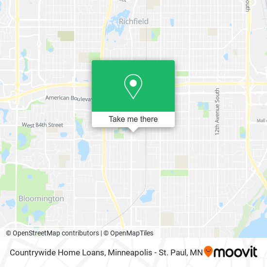 Mapa de Countrywide Home Loans
