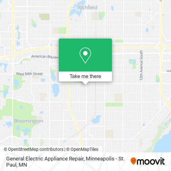 General Electric Appliance Repair map