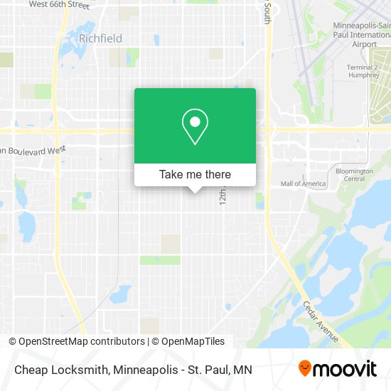 Mapa de Cheap Locksmith