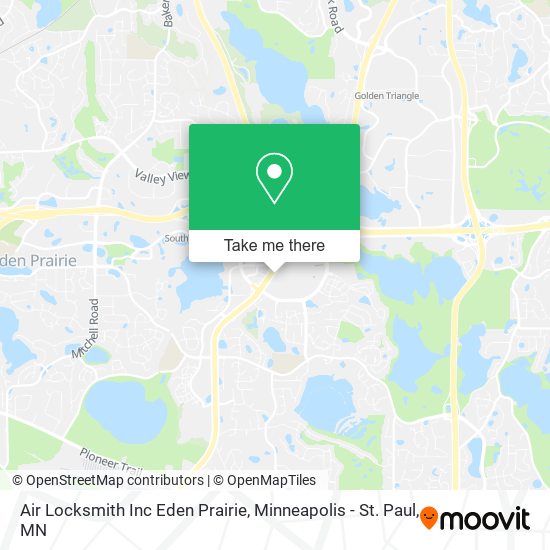 Mapa de Air Locksmith Inc Eden Prairie