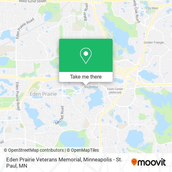 Mapa de Eden Prairie Veterans Memorial