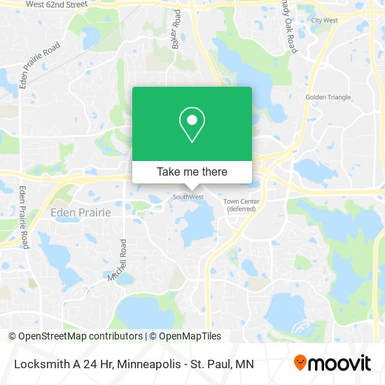 Locksmith A 24 Hr map