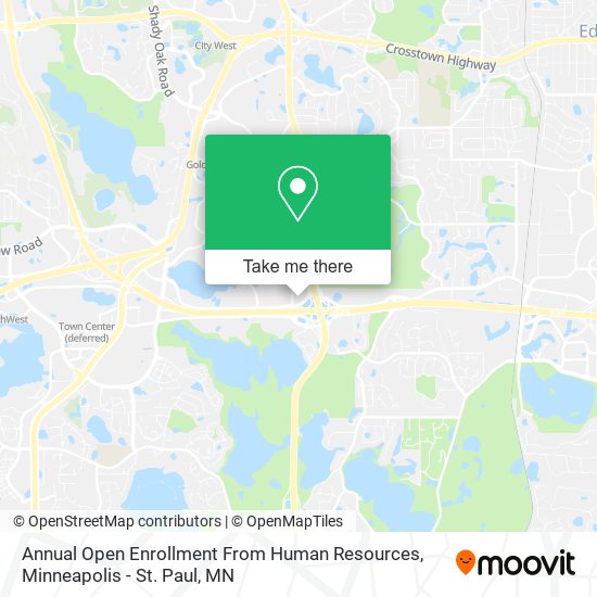 Mapa de Annual Open Enrollment From Human Resources