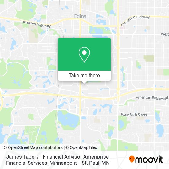 James Tabery - Financial Advisor Ameriprise Financial Services map