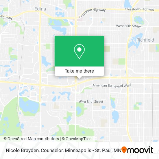 Nicole Brayden, Counselor map
