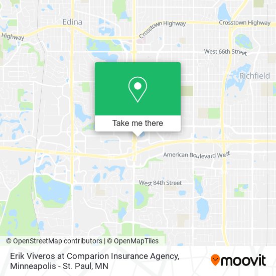 Erik Viveros at Comparion Insurance Agency map