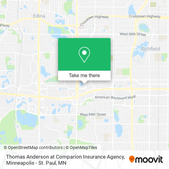 Thomas Anderson at Comparion Insurance Agency map