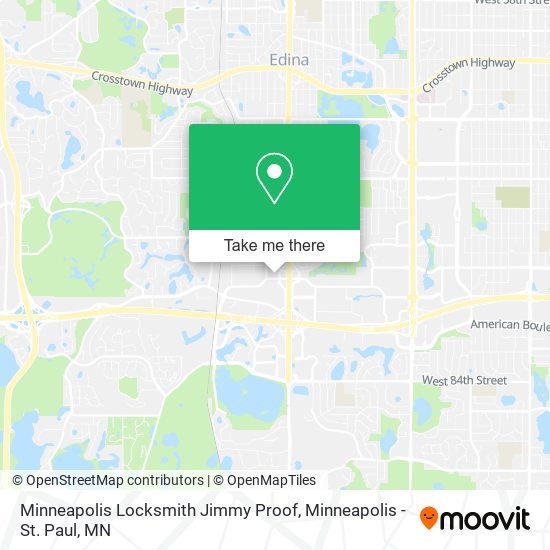 Minneapolis Locksmith Jimmy Proof map