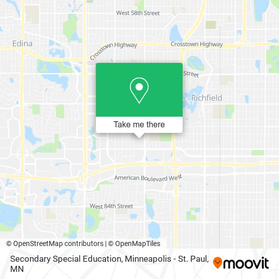 Secondary Special Education map