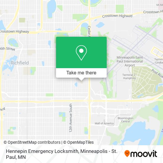 Hennepin Emergency Locksmith map