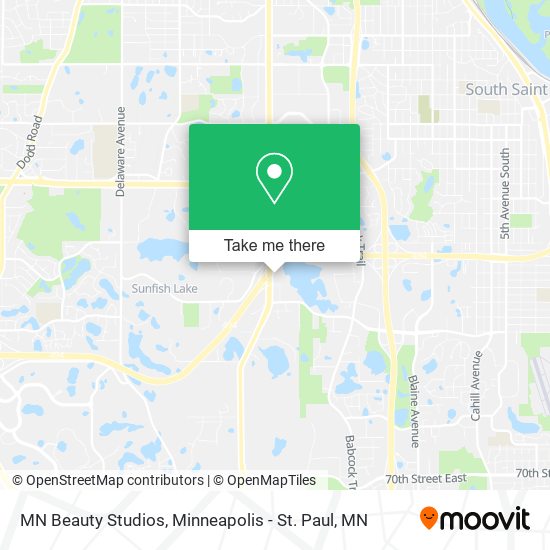 MN Beauty Studios map