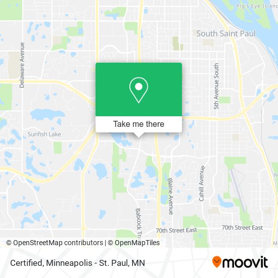 Mapa de Certified