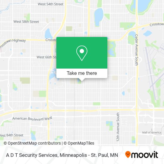 A D T Security Services map