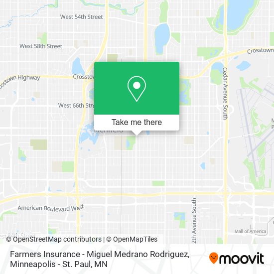 Farmers Insurance - Miguel Medrano Rodriguez map