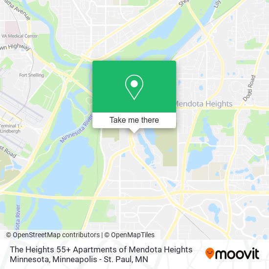 The Heights 55+ Apartments of Mendota Heights Minnesota map