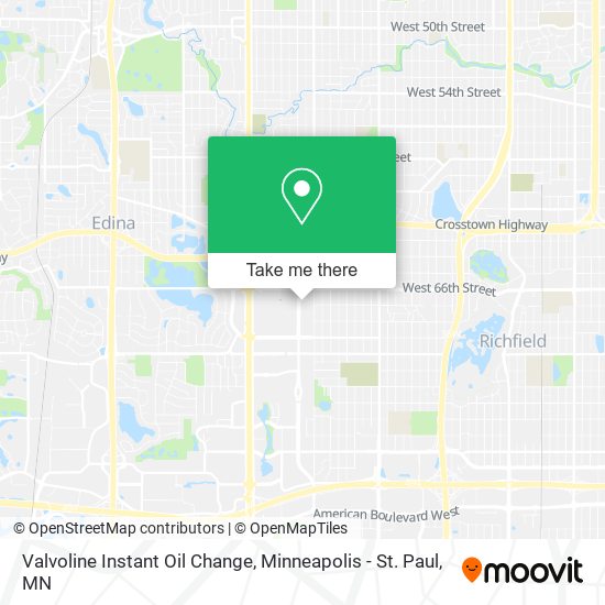 Valvoline Instant Oil Change map