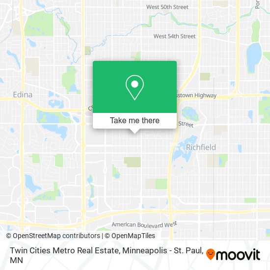Twin Cities Metro Real Estate map