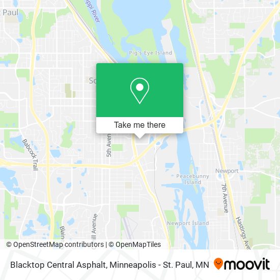 Mapa de Blacktop Central Asphalt