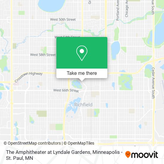 The Amphitheater at Lyndale Gardens map