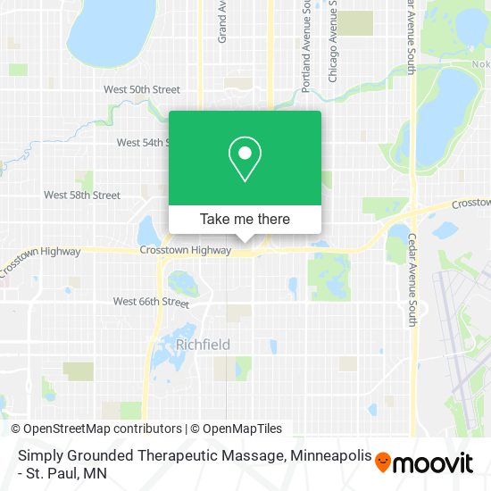 Mapa de Simply Grounded Therapeutic Massage