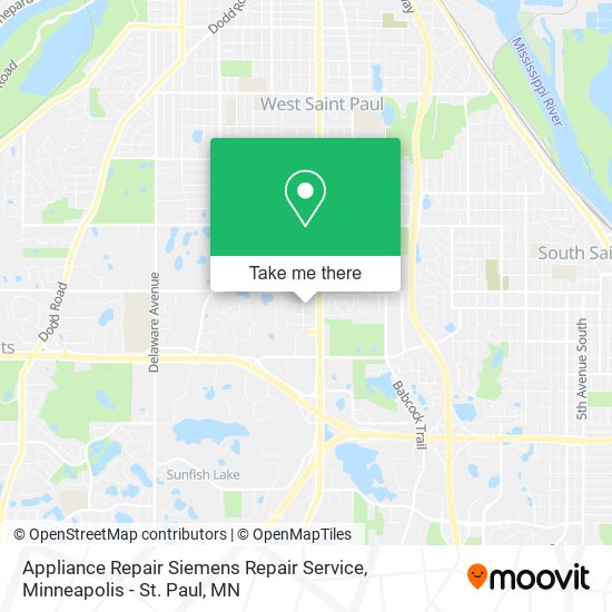 Mapa de Appliance Repair Siemens Repair Service