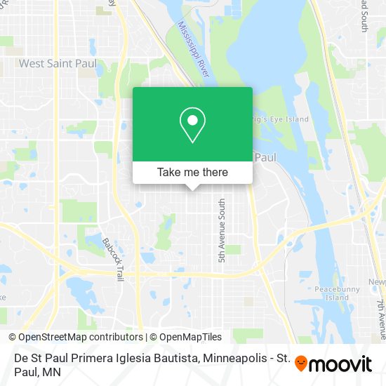 Mapa de De St Paul Primera Iglesia Bautista