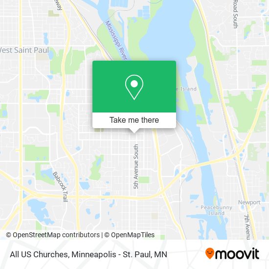 All US Churches map