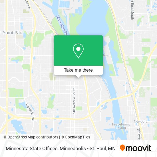 Minnesota State Offices map