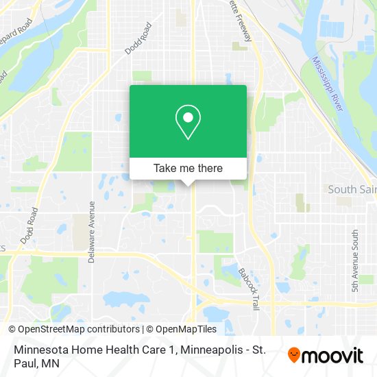 Minnesota Home Health Care 1 map