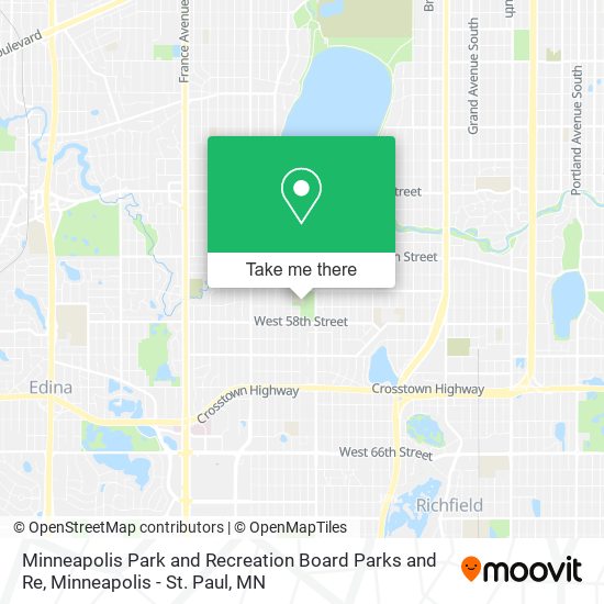 Minneapolis Park and Recreation Board Parks and Re map