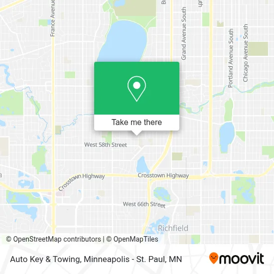 Auto Key & Towing map