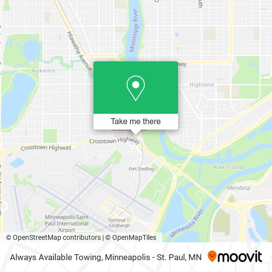 Mapa de Always Available Towing