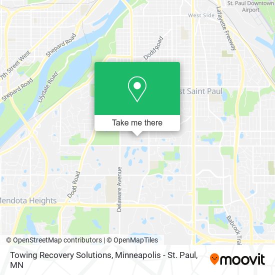 Towing Recovery Solutions map