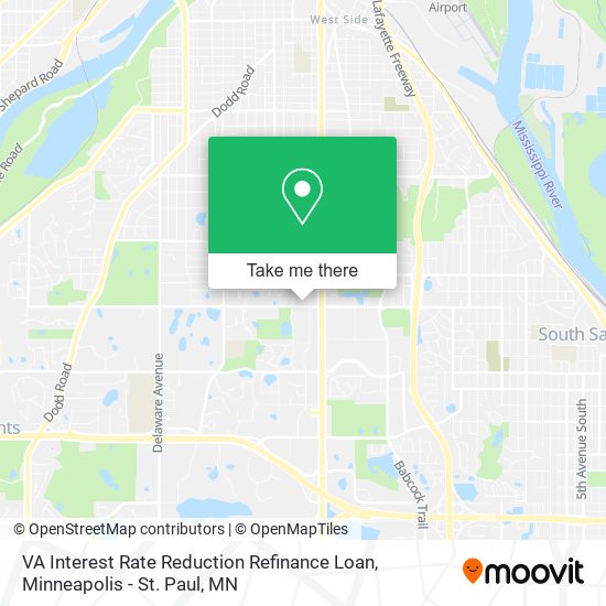 Mapa de VA Interest Rate Reduction Refinance Loan