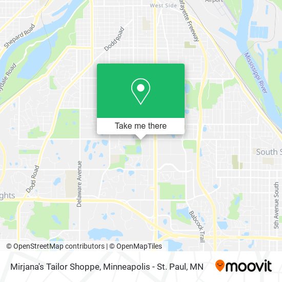 Mapa de Mirjana's Tailor Shoppe