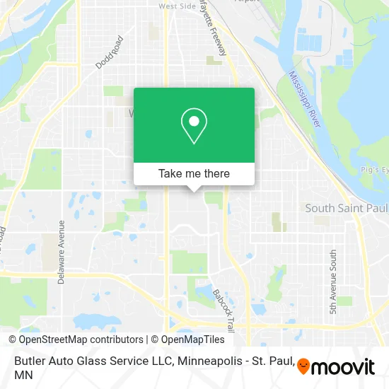 Butler Auto Glass Service LLC map