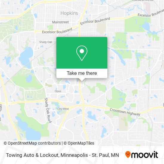 Towing Auto & Lockout map