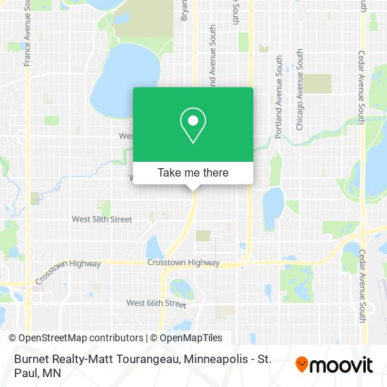 Mapa de Burnet Realty-Matt Tourangeau