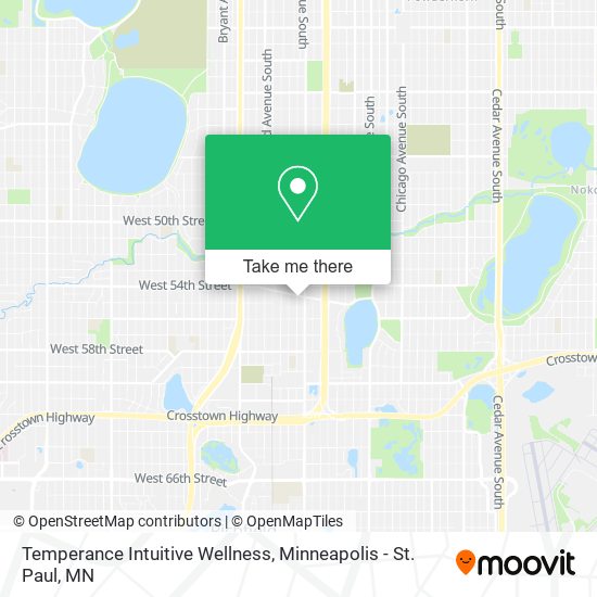 Temperance Intuitive Wellness map