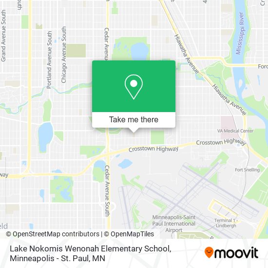 Mapa de Lake Nokomis Wenonah Elementary School