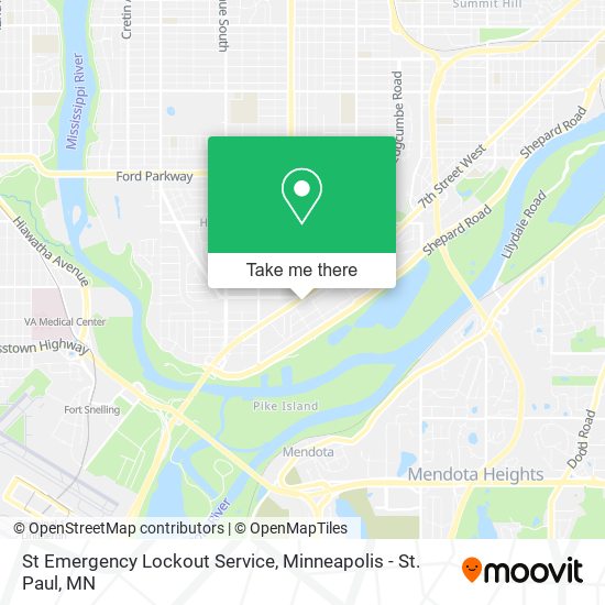 St Emergency Lockout Service map