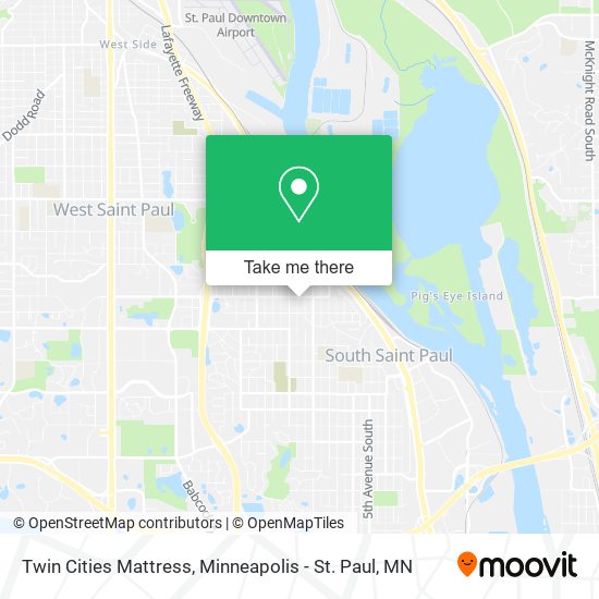 Twin Cities Mattress map